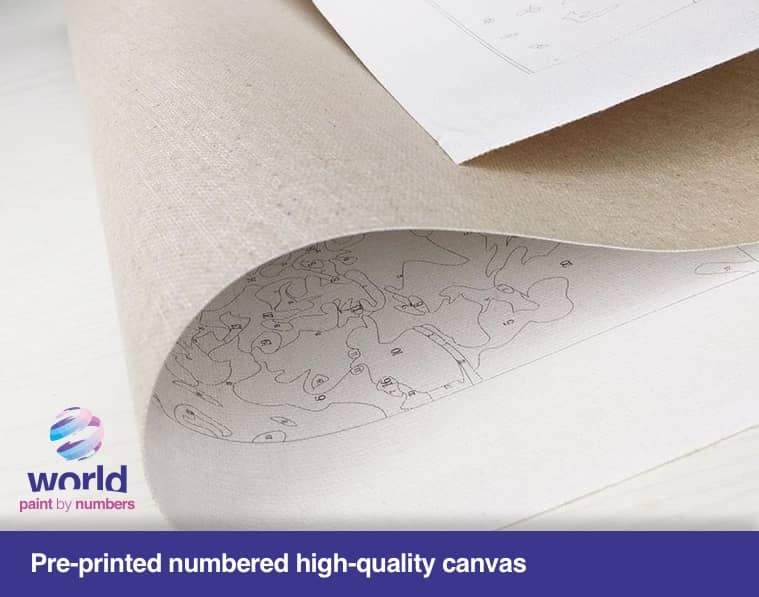 Purple and White Hydrangea - World Paint by Numbers™ Kits DIY