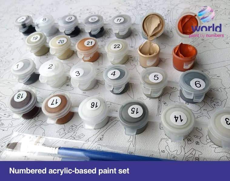 Purple Heart Tree - World Paint by Numbers™ Kits DIY