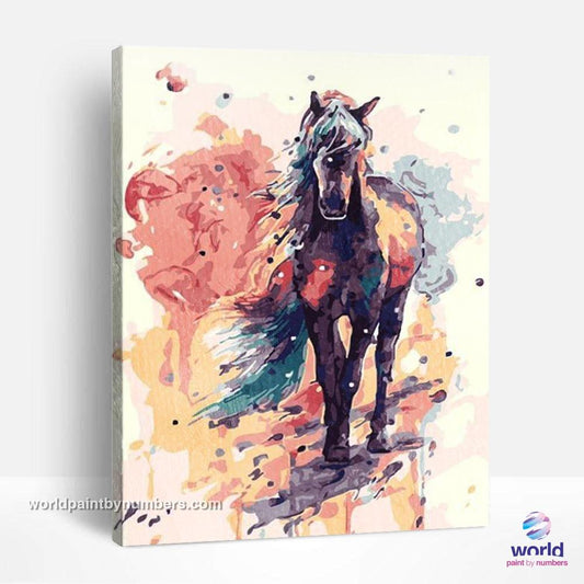 Purple Pony - World Paint by Numbers™ Kits DIY
