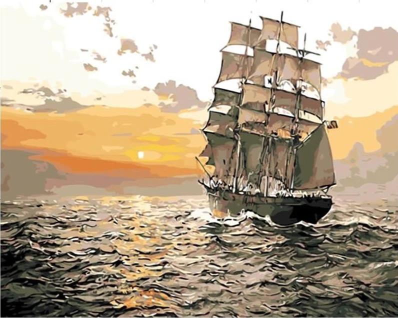 Sailing Boat - World Paint by Numbers™ Kits DIY