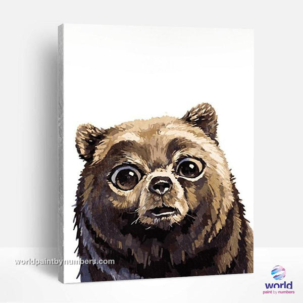 Scared Bear - World Paint by Numbers™ Kits DIY