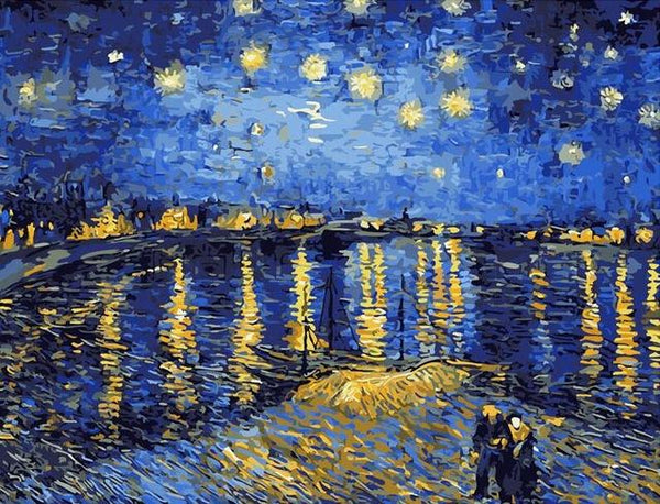 Starry Night Over the Rhône by Vicent Van Gogh - World Paint by Numbers™ Kits DIY