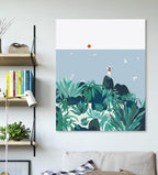 Sunset on the Rocks - Tropical Minimalism - World Paint by Numbers™ Kits DIY