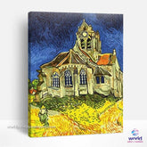 The Church at Auvers by Vincent Van Gogh - World Paint by Numbers™ Kits DIY