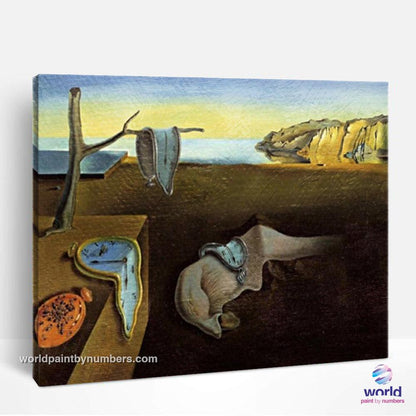 The Persistence of Memory by Salvador Dali - World Paint by Numbers™ Kits DIY