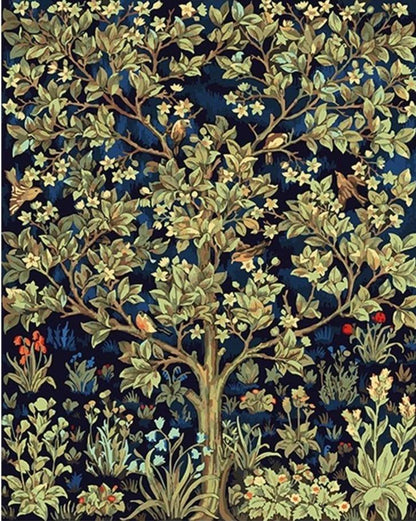 Tree Of Life by William Morris - World Paint by Numbers™ Kits DIY