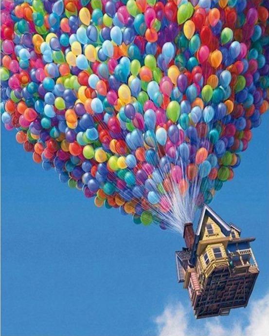 Up Thousand Balloons - World Paint by Numbers™ Kits DIY
