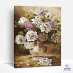 White and Lilac Peonies - World Paint by Numbers™ Kits DIY