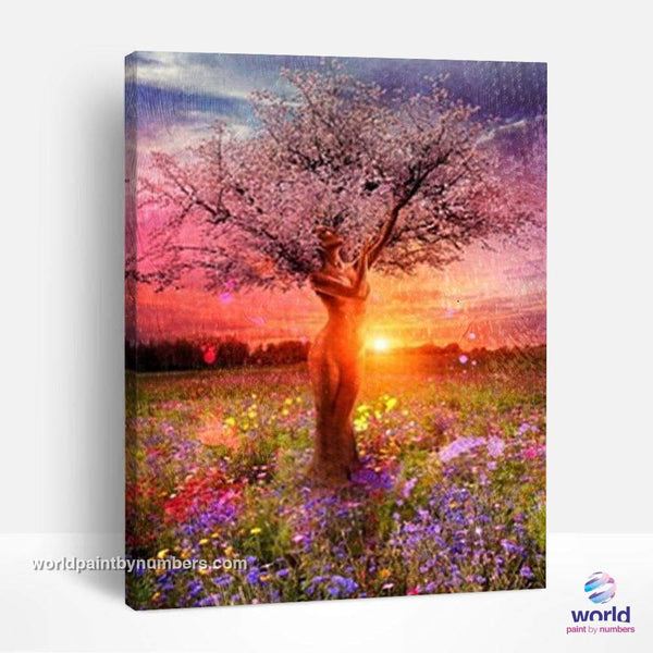 Woman Tree - World Paint by Numbers™ Kits DIY