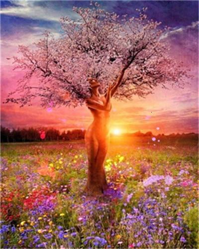 Woman Tree - World Paint by Numbers™ Kits DIY